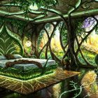Whimsical Forest-Themed Bedroom Design Details