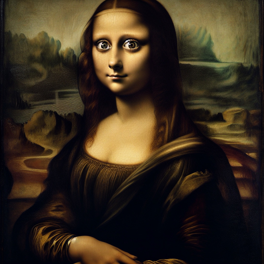 Surreal Portrait with Enigmatic Female Figure