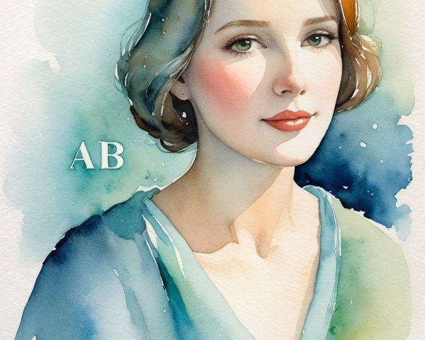 Portrait of a Woman with Short Hair and Gentle Smile