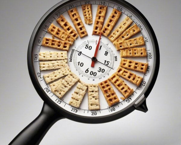 Clock-Shaped Magnifying Glass with Snack Display