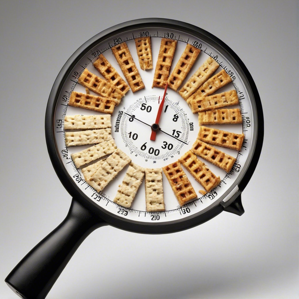 Clock-Shaped Magnifying Glass with Snack Display