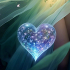 Translucent Hearts with Lace and Pastel Flowers