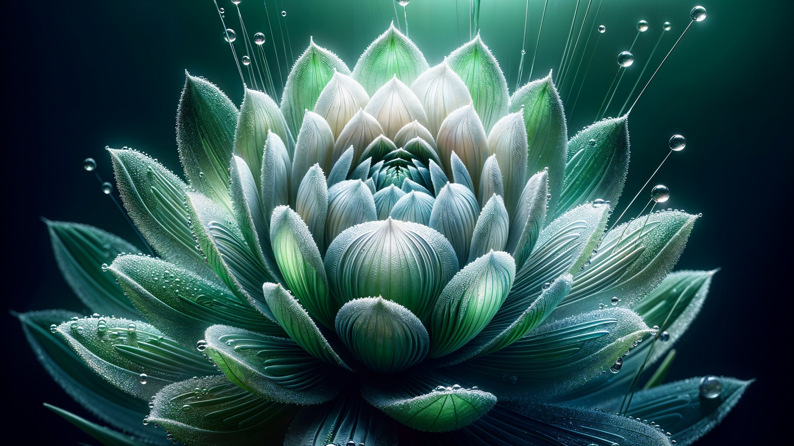 Intricate Lotus Flower on Ethereal Background