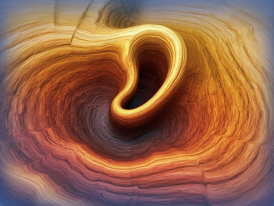 Vibrant Abstract Design with Swirling Warm Tones