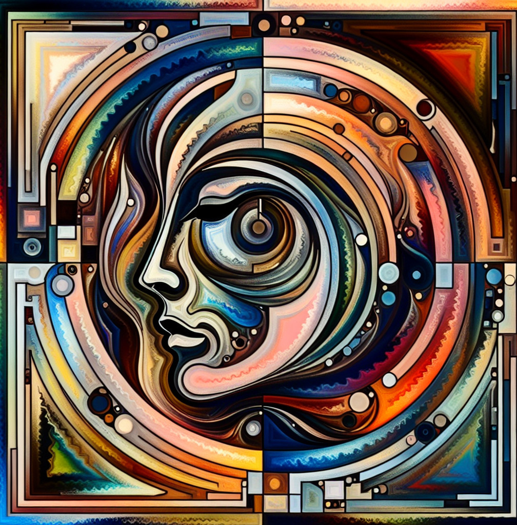 Abstract Design of a Stylized Human Face