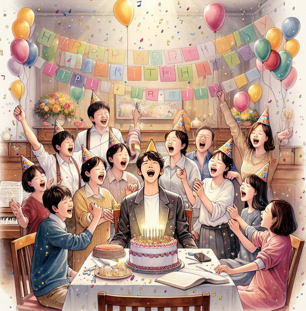 Joyous Birthday Celebration with Friends and Family