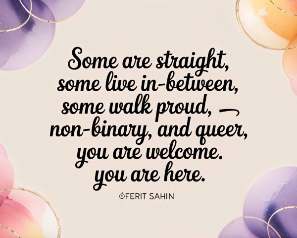 Colorful Floral Design with Empowering Inclusivity Quote