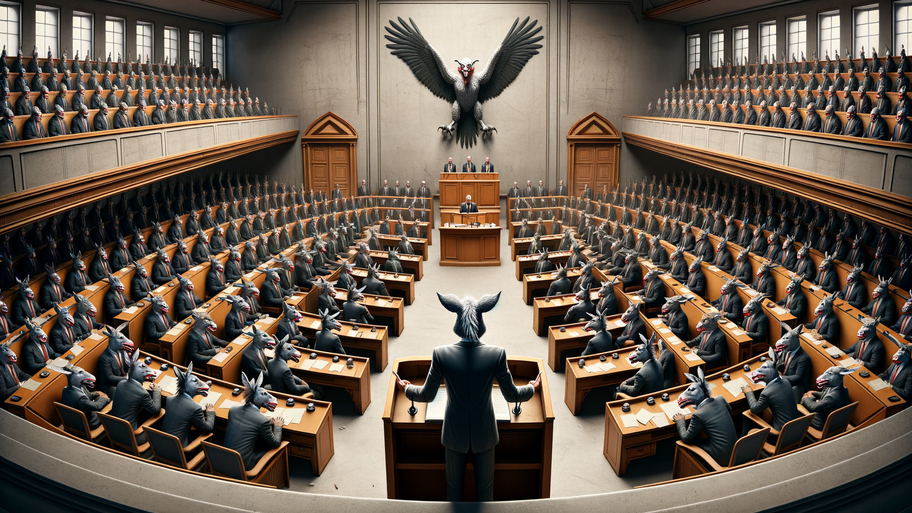 Legislative Assembly of Anthropomorphic Animals in Suits