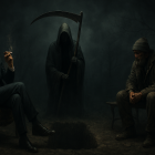 Contrast of Power and Vulnerability in Dark Setting