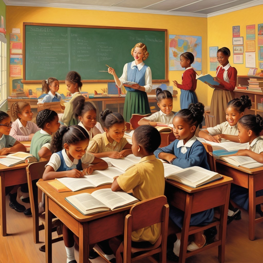 Vibrant Classroom with Engaged Young Learners