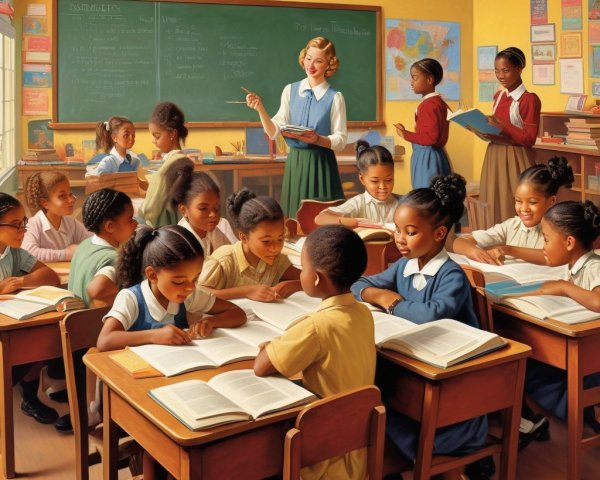 Vibrant Classroom with Engaged Young Learners