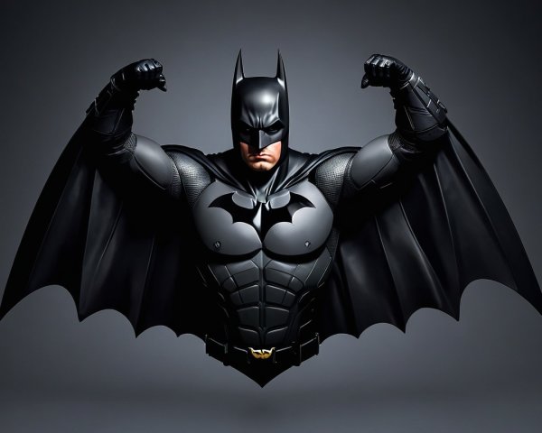 Batman Bust with Black Cowl and Armor Plating