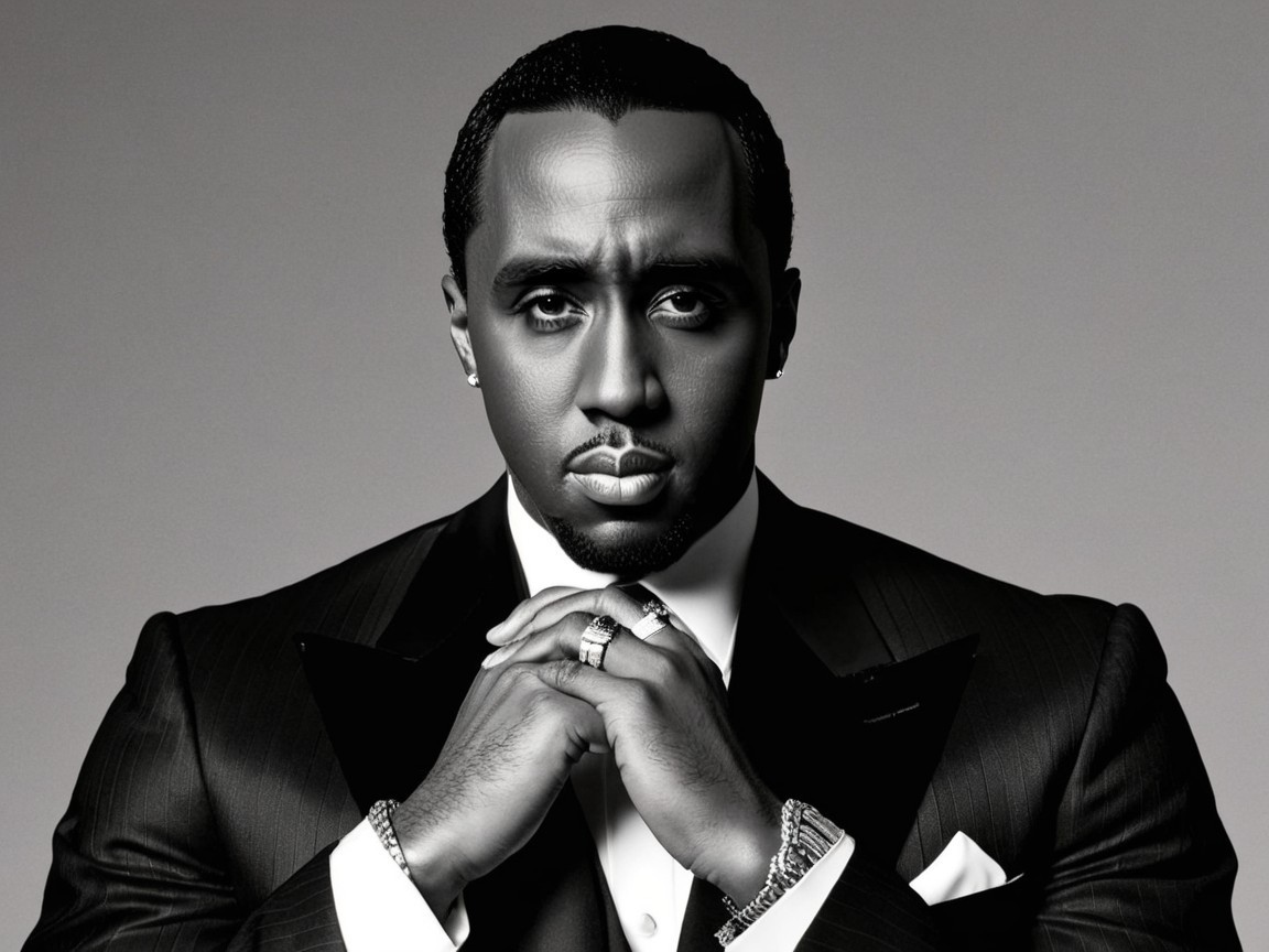 Monochromatic Portrait of a Man in Formal Attire
