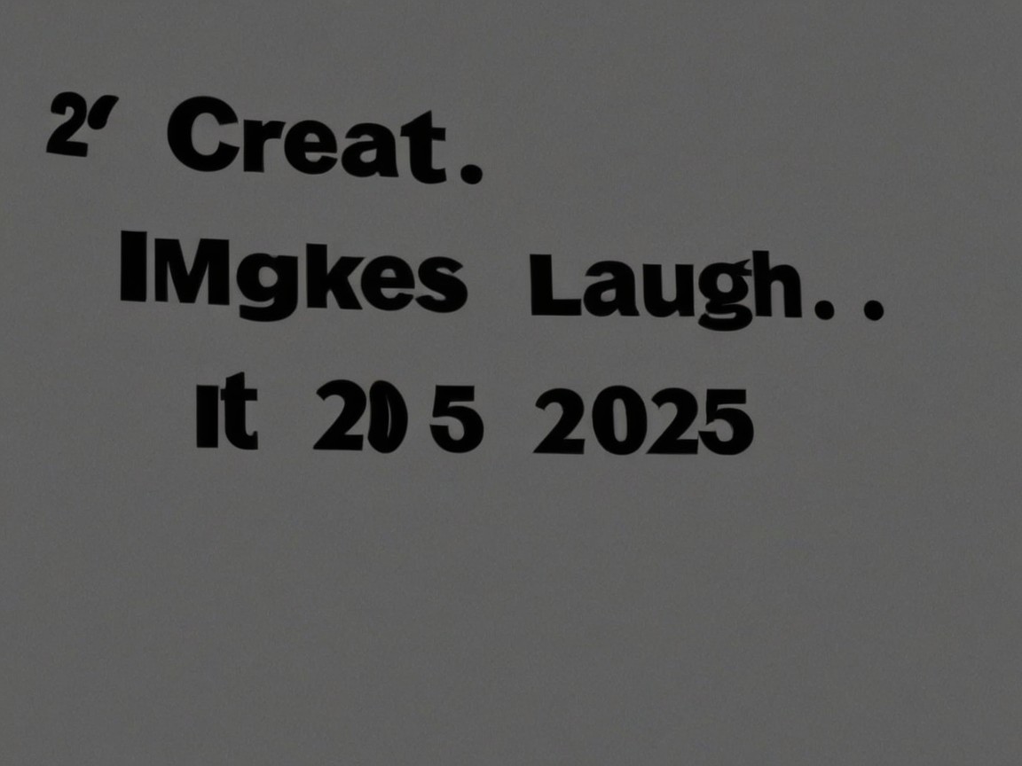 Stylized Wall Text with Playful Words and Numbers