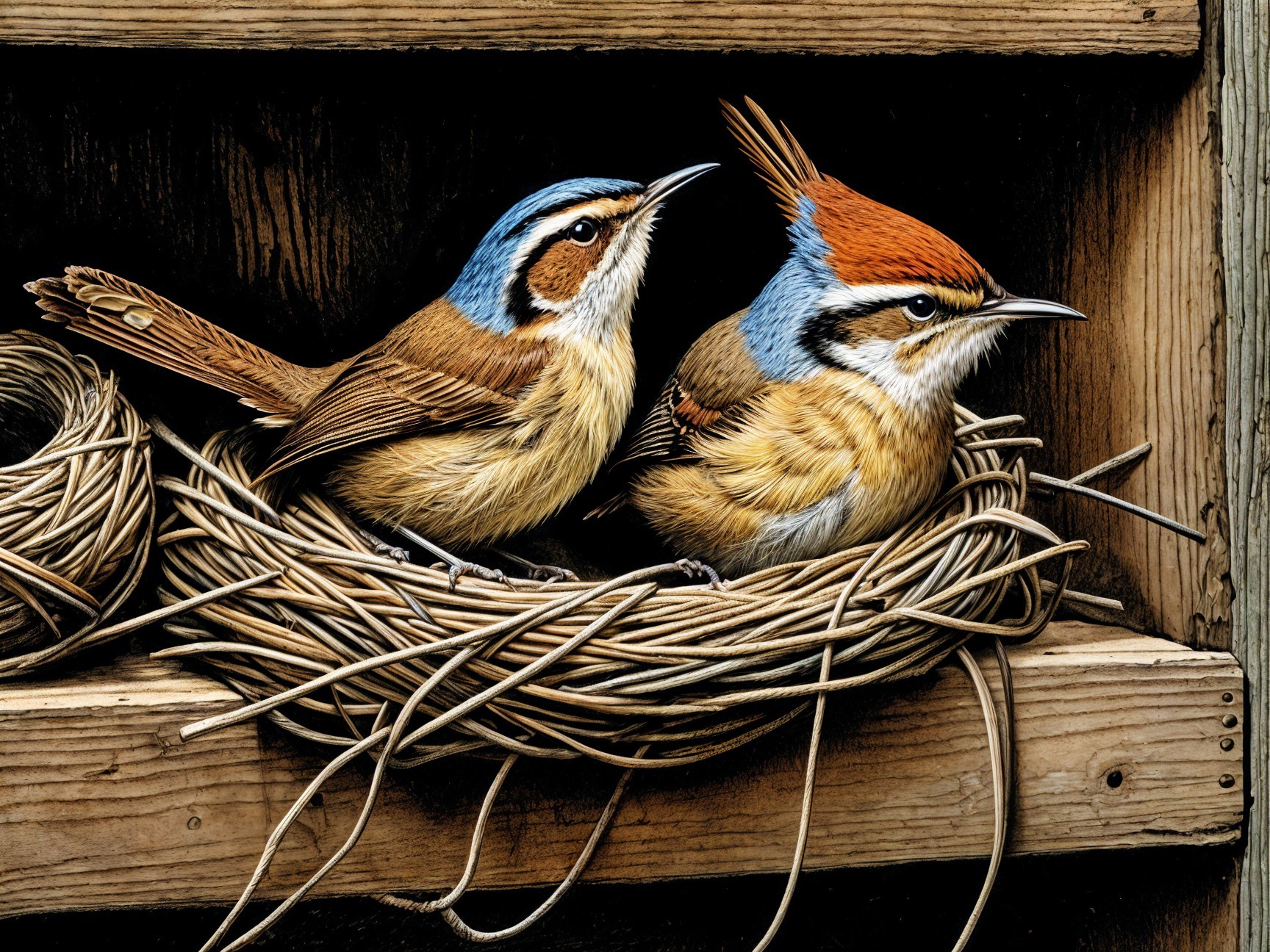 Mr & Mrs Carolina Wrens 