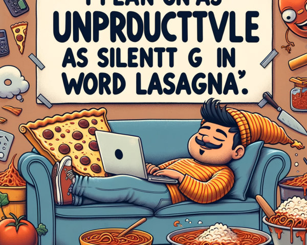 Cozy Cartoon Scene of Relaxation with Food Illustrations