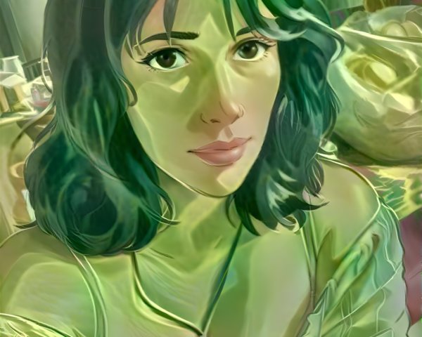 Woman with Wavy Black Hair in Softly Lit Room