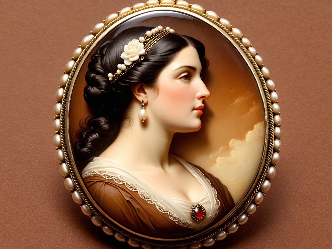 Artistic Portrait of Woman with Elegant Hairstyle