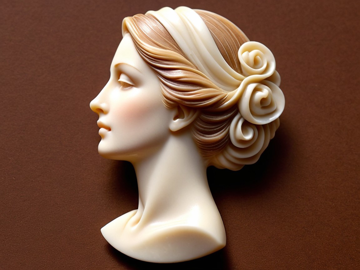 Elegant Woman Profile in Intricate Detail and Color