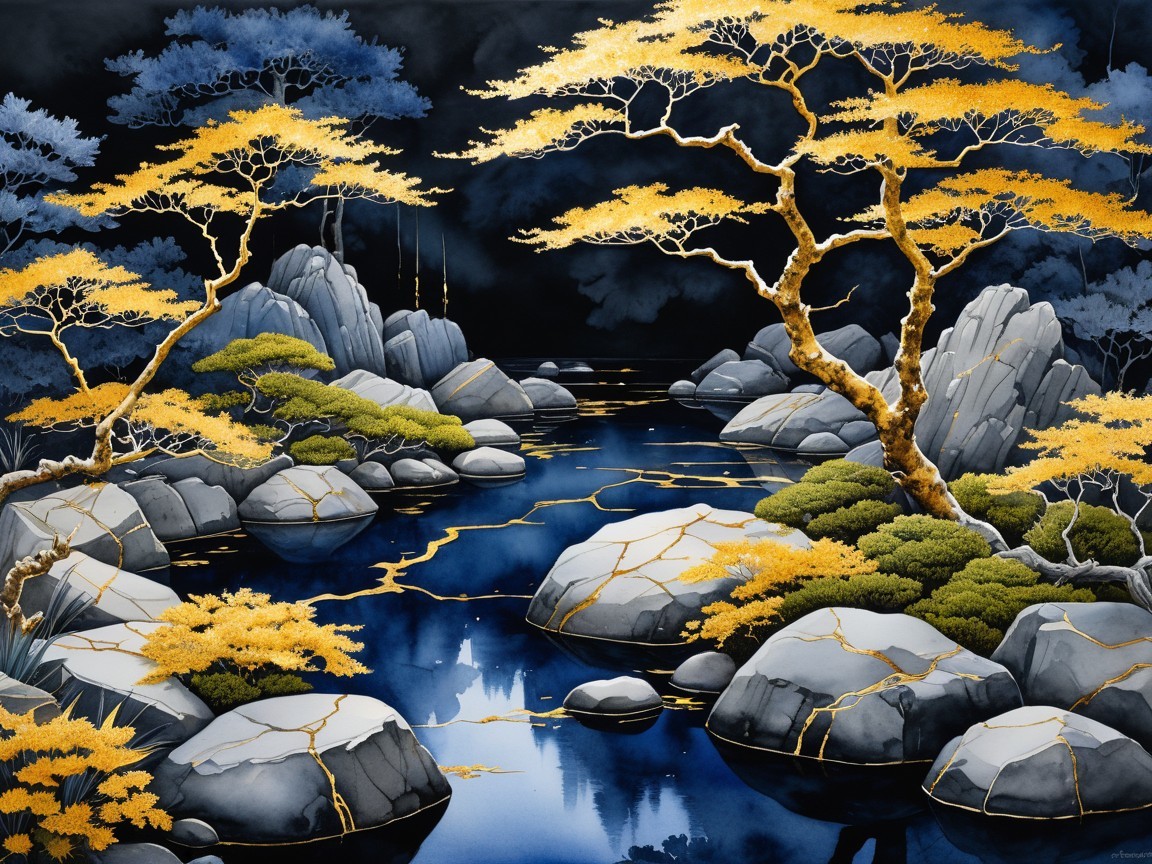 Tranquil Autumn Landscape with Reflective Water
