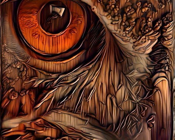Close-Up of an Owl's Face with Detailed Features