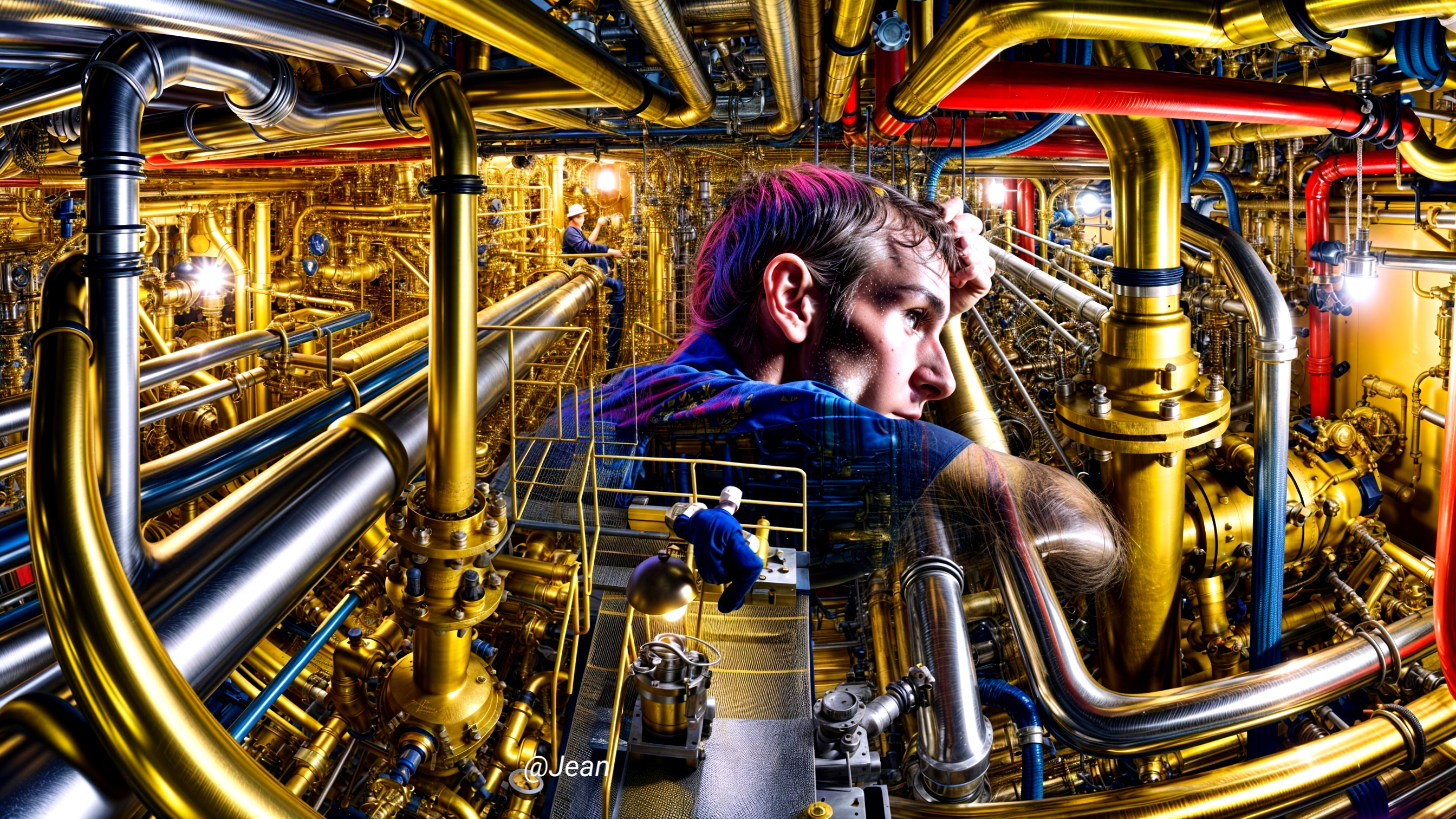 Contemplation Amidst Mechanical Complexity