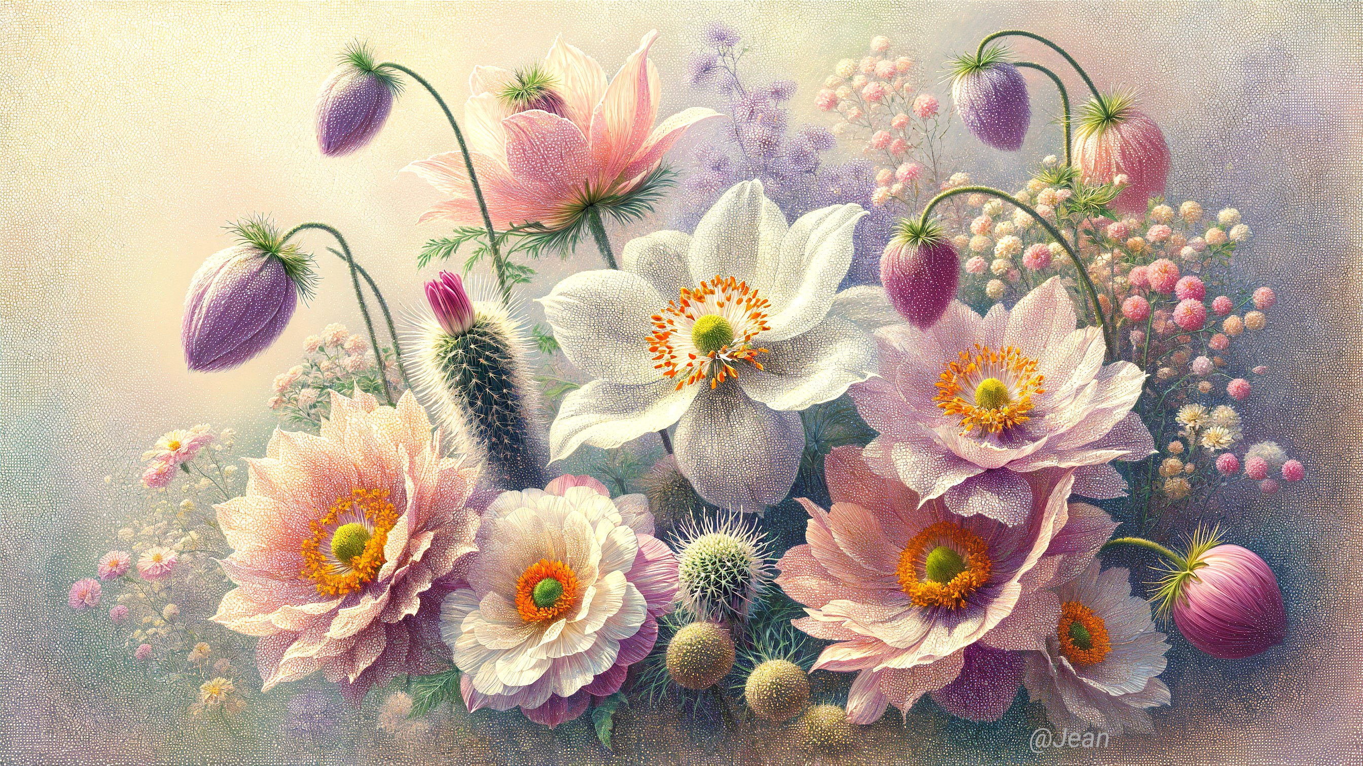 Vibrant Floral Bouquet with Colorful Blooms and Greenery