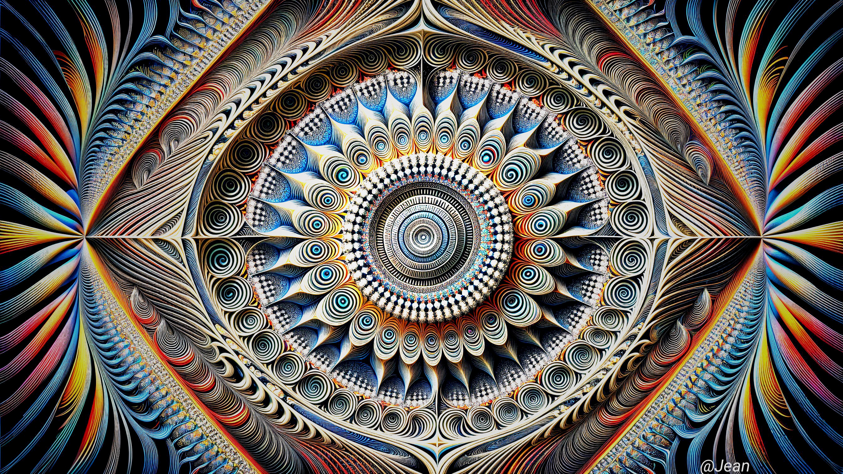 Intricate Mandala Design with Vibrant Colors and Patterns