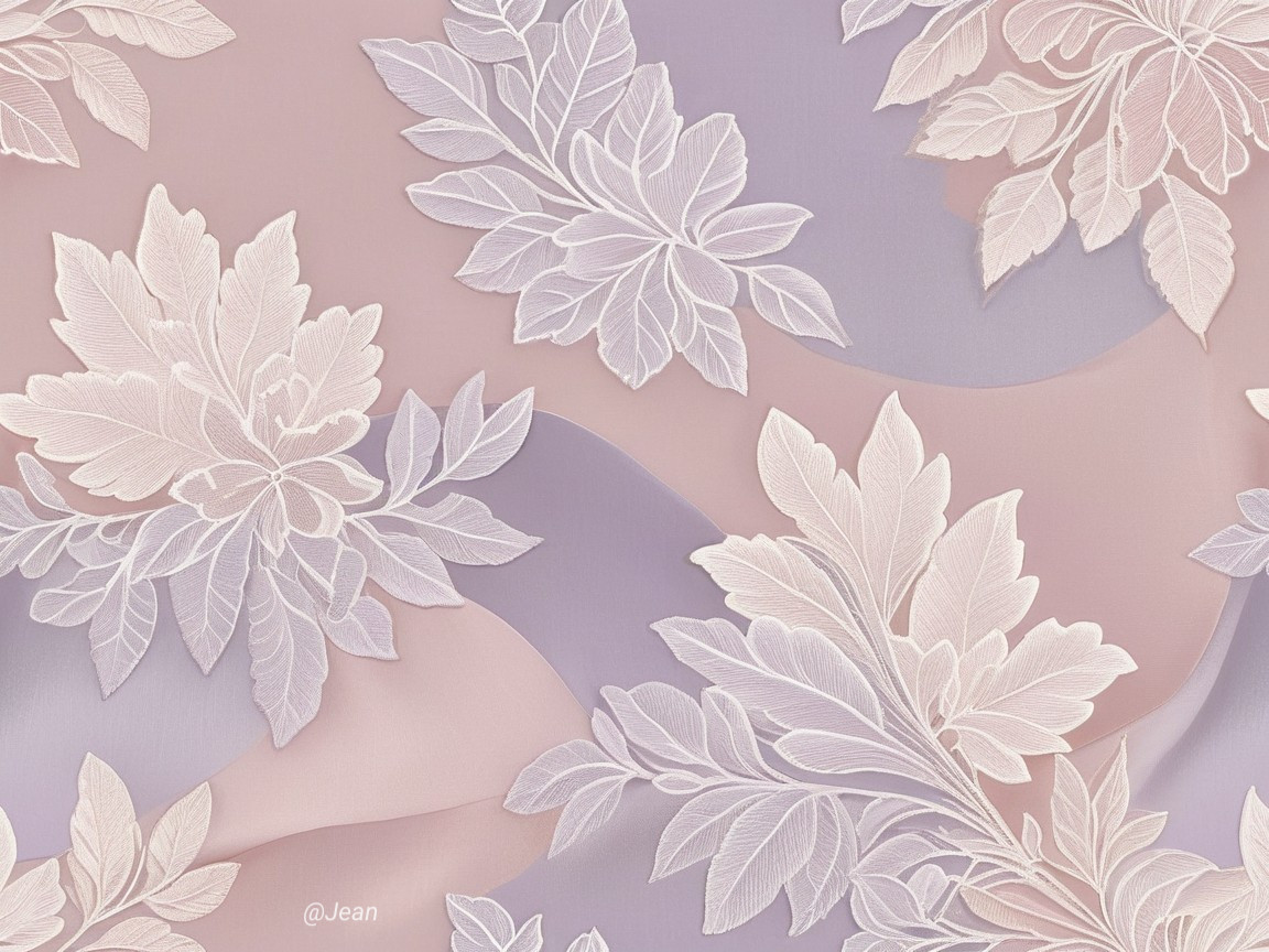 Elegant Floral Pattern on Soft Pastel Background