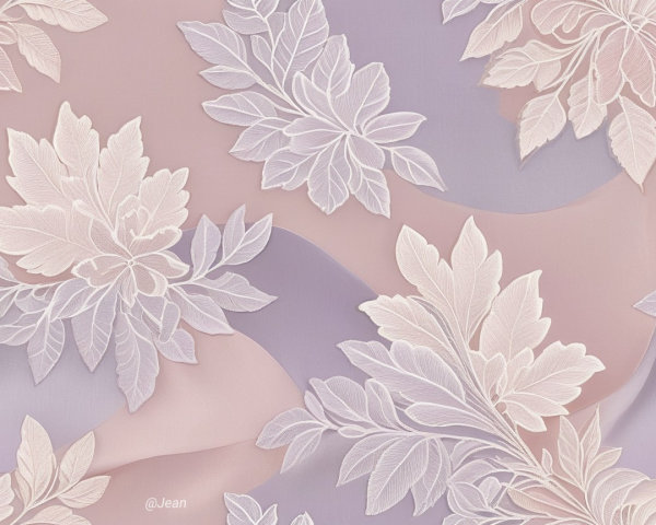 Elegant Floral Pattern on Soft Pastel Background