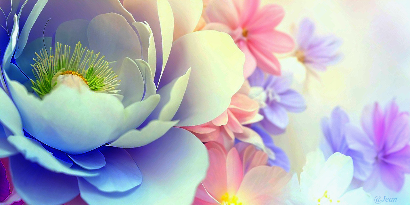 Pastel Flower Arrangement with Delicate Petals
