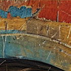 Surreal Painting of Woman, Butterflies, and Mushrooms