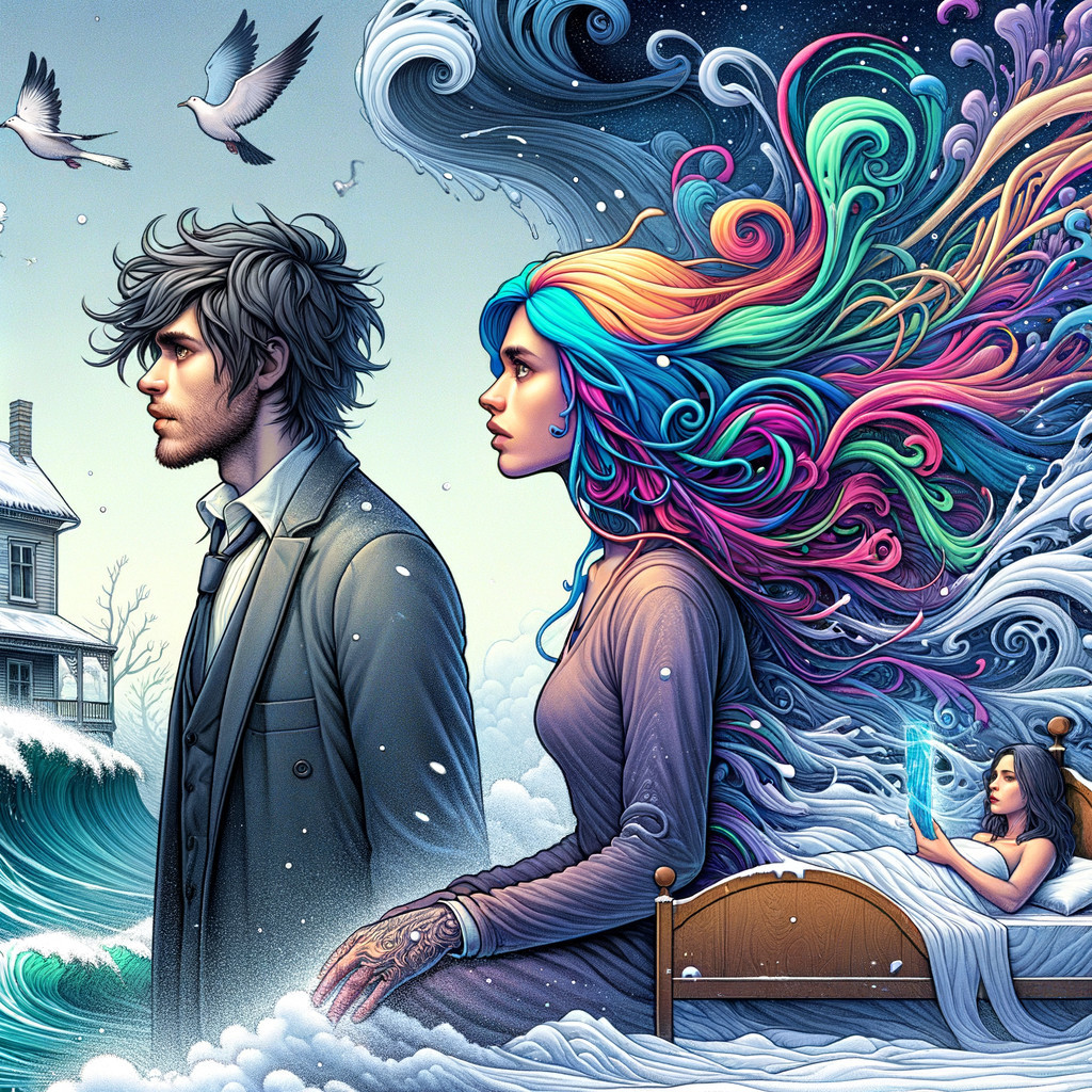 Surreal Scene of Separation and Imagination in Dreams