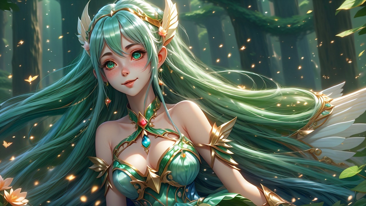 Mystical Character in Enchanting Forest Setting