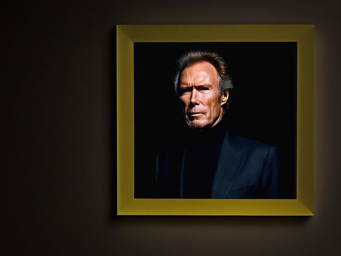 Portrait of a Man in Black Turtleneck and Suit