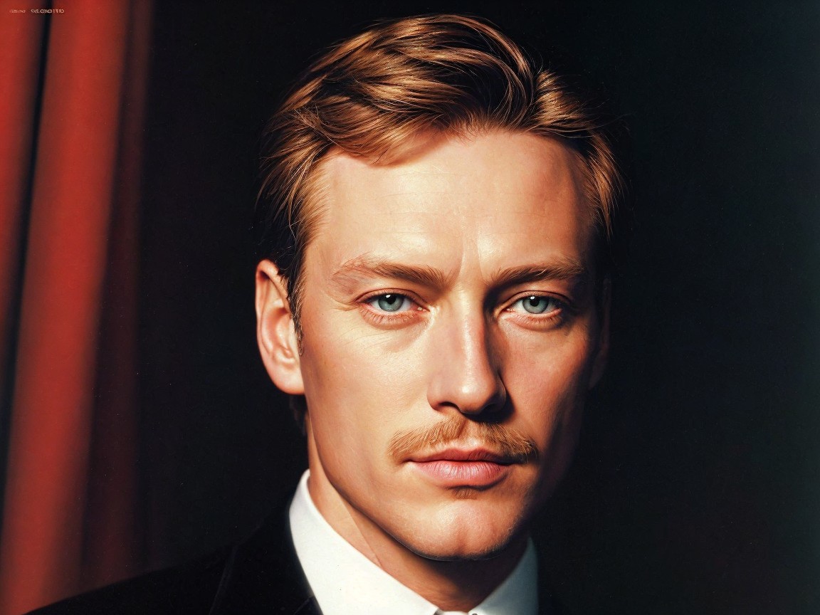 Close-Up Portrait of a Young Man in Formal Attire