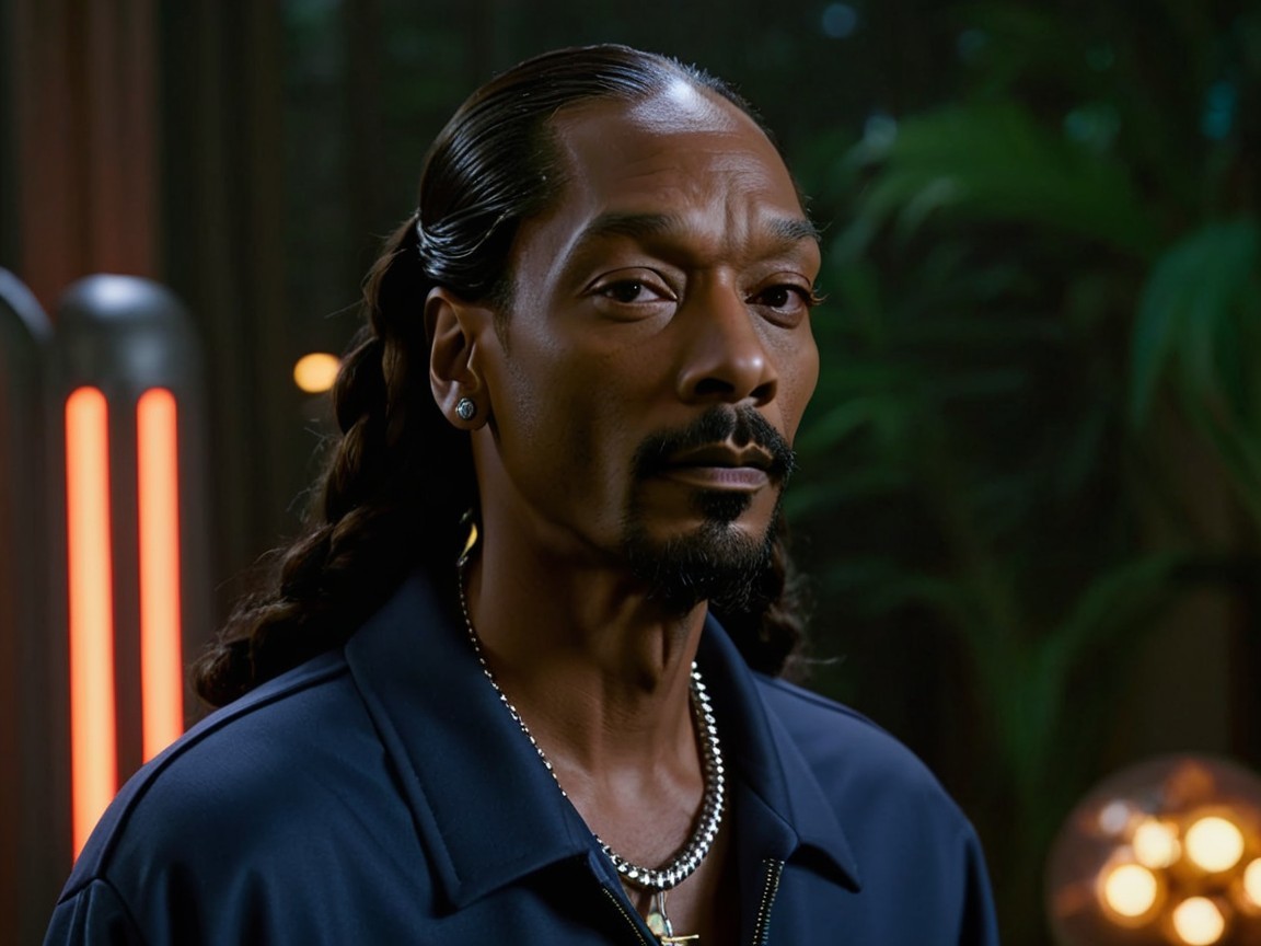 Confident Man with Long Hair in Stylish Setting