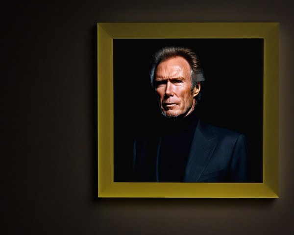 Portrait of a Man in Black Turtleneck and Suit
