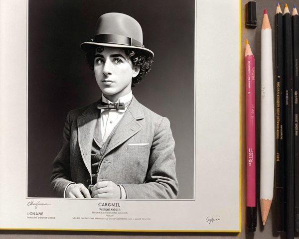 Classic Black-and-White Portrait of Young Man in Suit