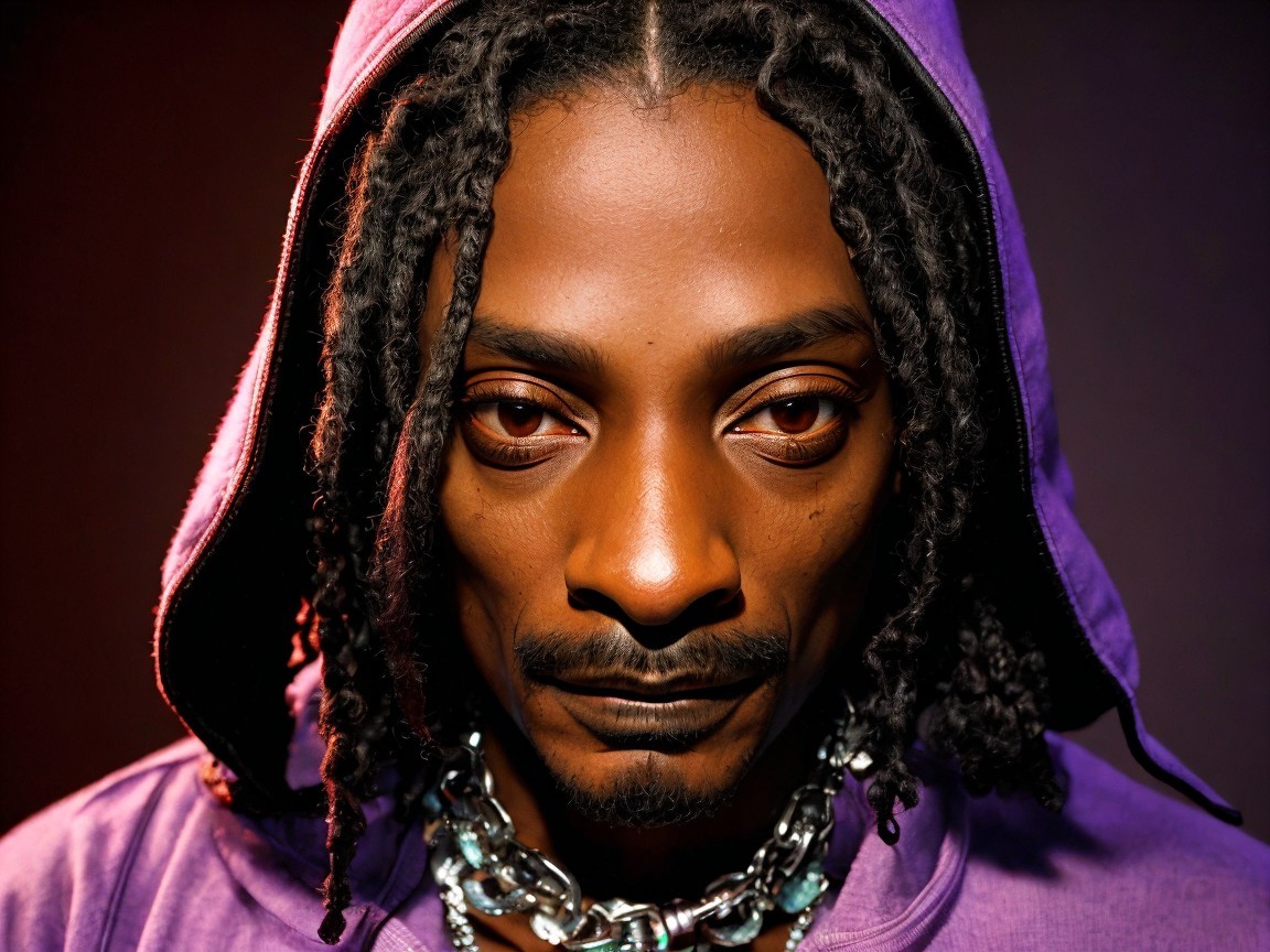 Close-up Portrait of a Man with Dreadlocks and Hoodie