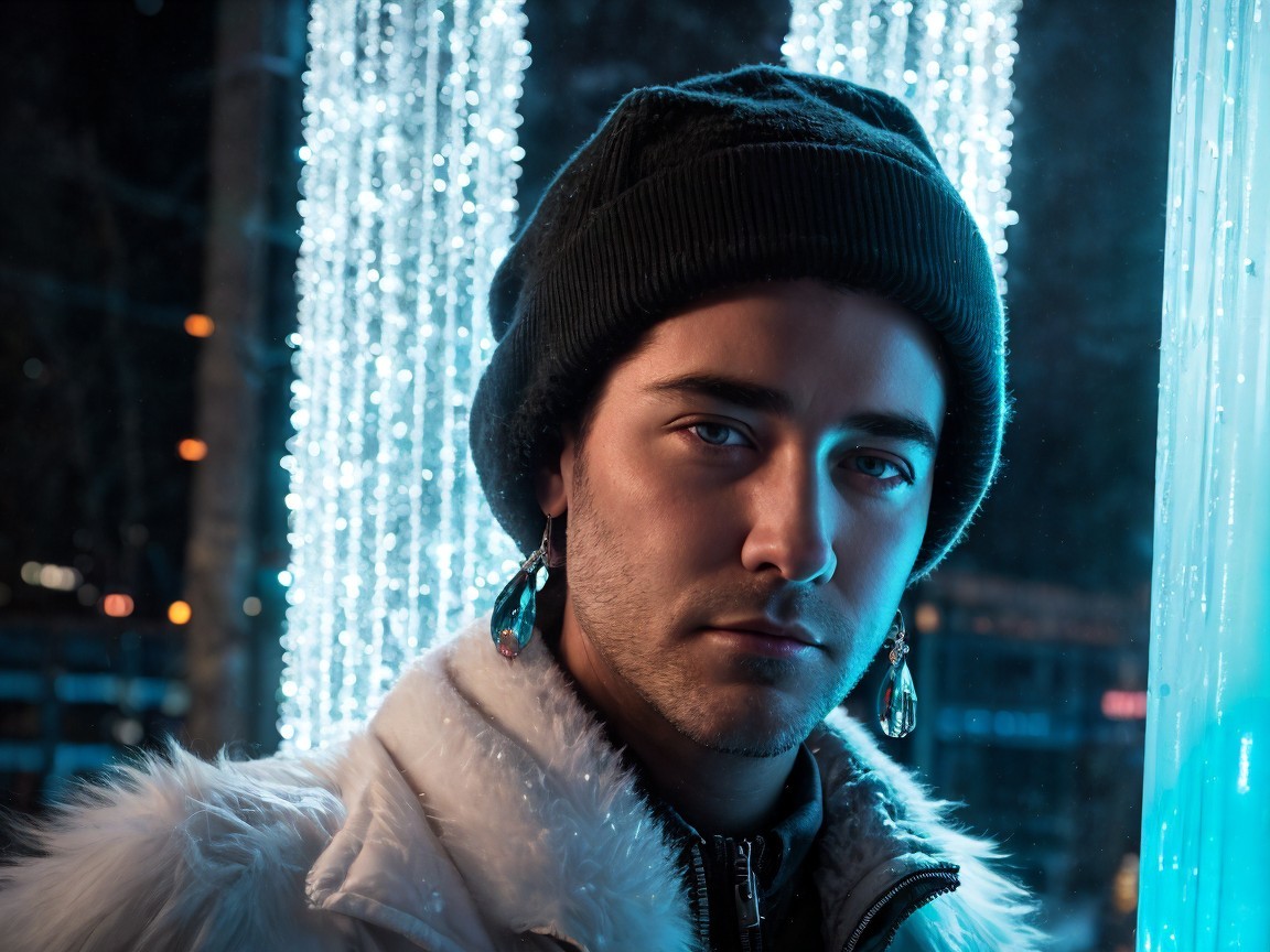 Winter Urban Fashion with Faux Fur and Beanie