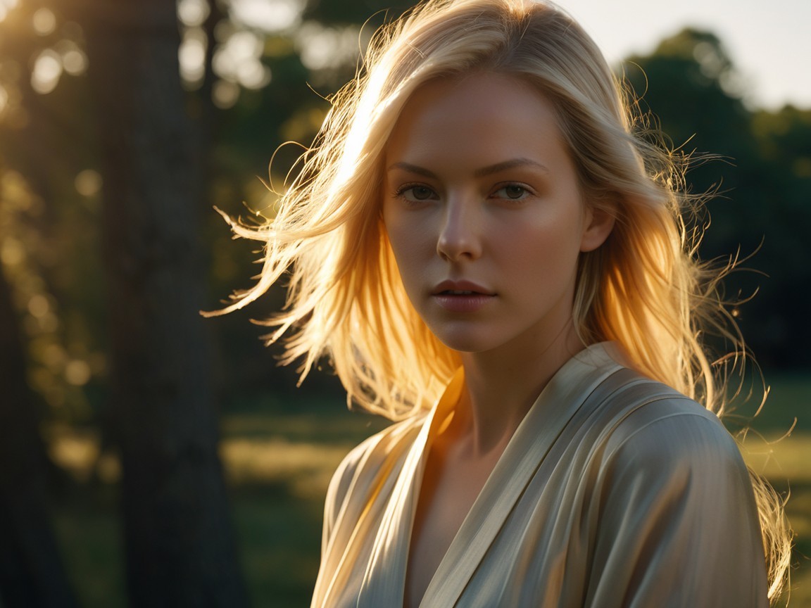 Golden Hour Portraits in Motion Blur