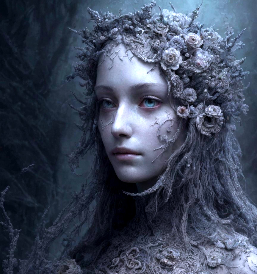 Surreal Character in a Mystical Forest Setting