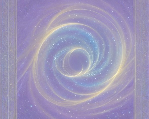 Abstract Cosmic Design with Purple and Blue Vortex