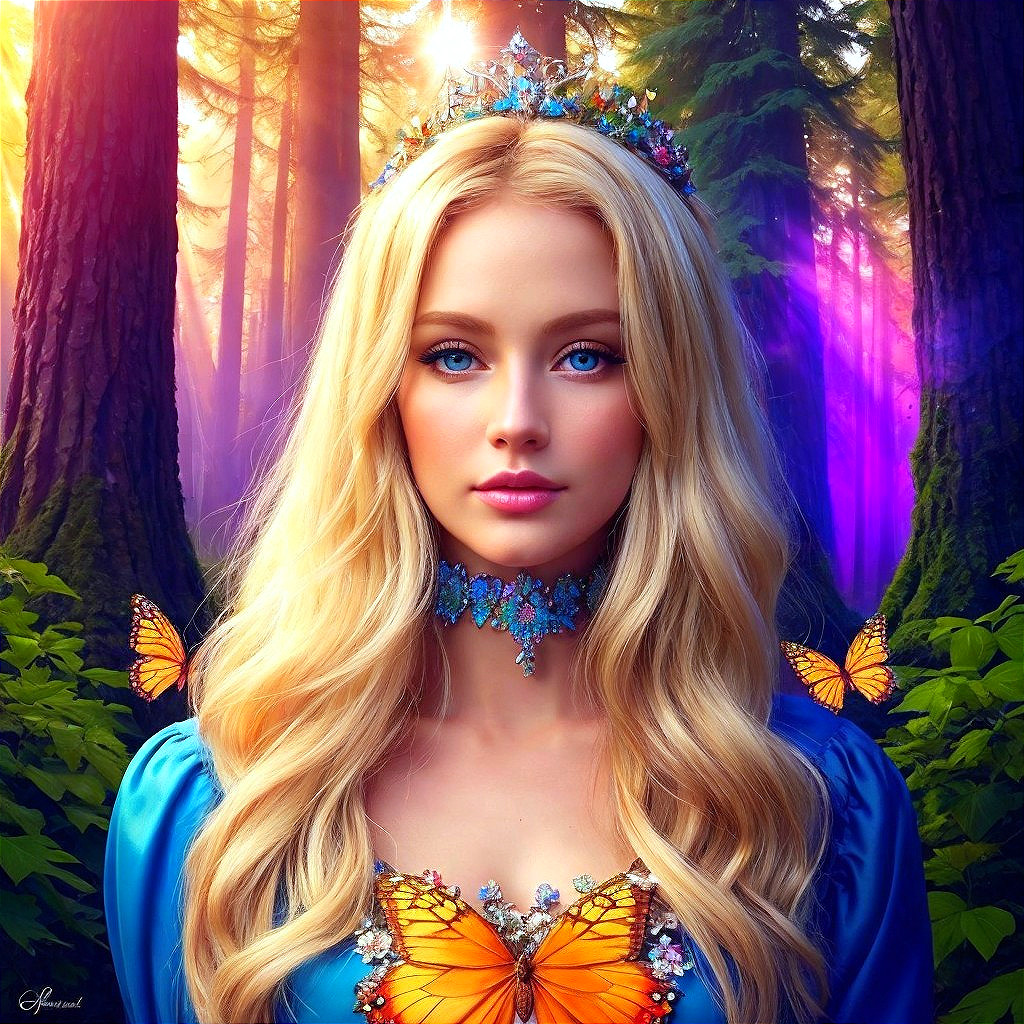 Enchanting Fairy-Tale Scene in a Mystical Forest