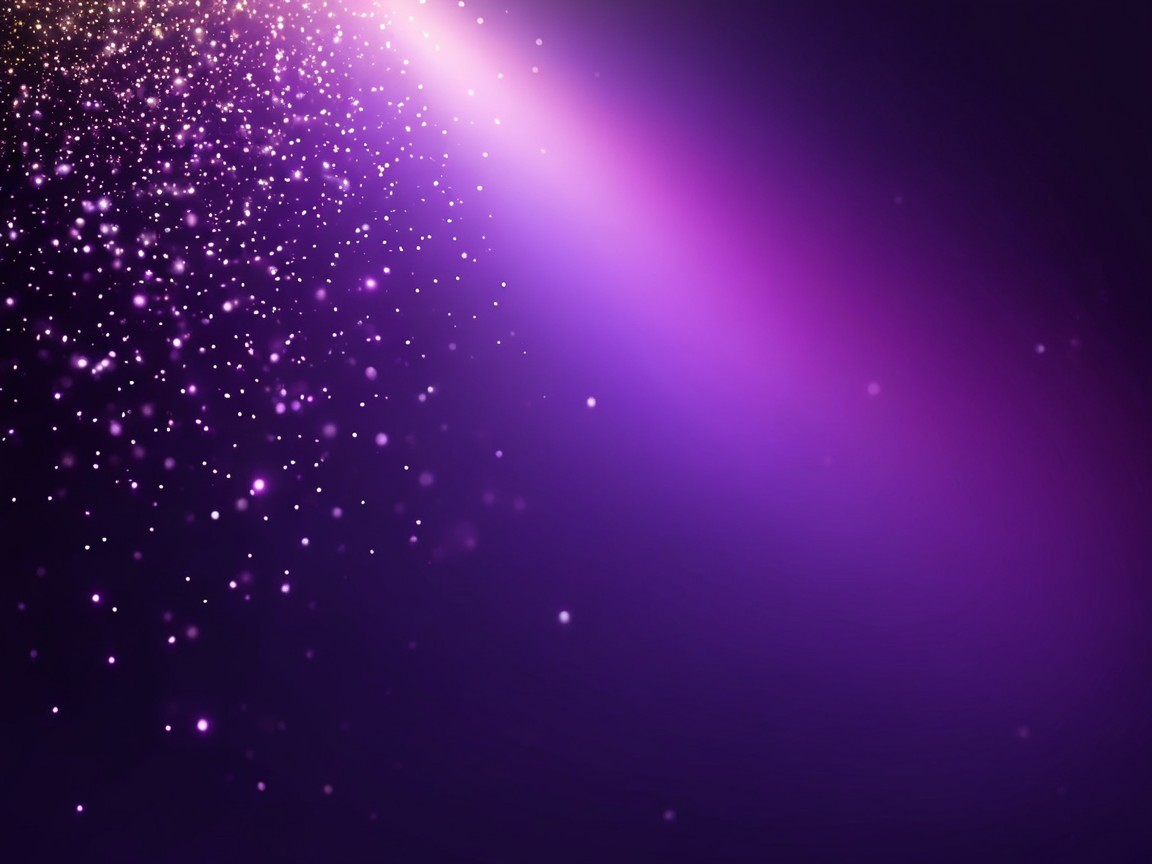 Vibrant Cosmic Scene with Deep Purple and Lights