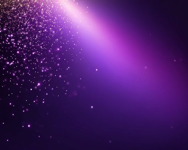 Vibrant Cosmic Scene with Deep Purple and Lights