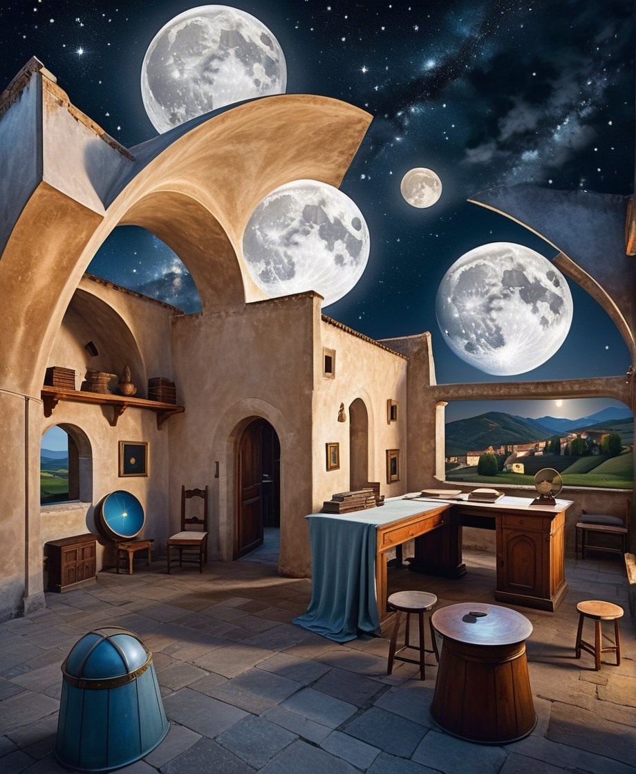 Surreal Abandoned Room with Elegant Architectural Arches