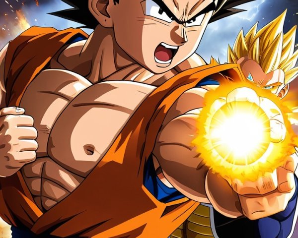 Dynamic Anime Characters in Action Poses