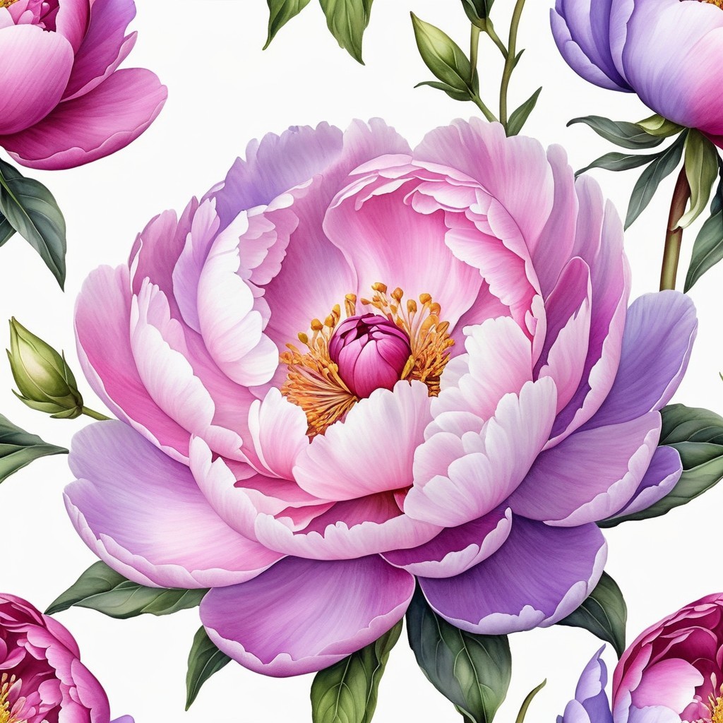Stunning Arrangement of Blooming Peonies in Soft Colors